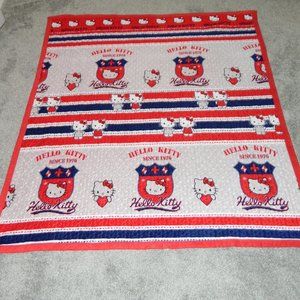 Hello Kitty Twin Size Thick Fleece Quilted Blanket